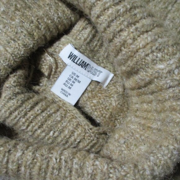 William Rast Womens Oatmeal Wool Blend Turtleneck Sweater Sz. M Grunge Cabincore - Picture 5 of 15
